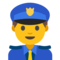 Police Officer emoji on Google